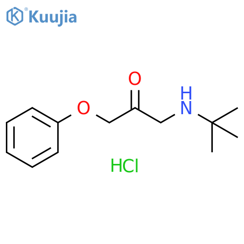 tert-Butyl(2-oxo-3-phenoxypropyl)amine hydrochloride structure