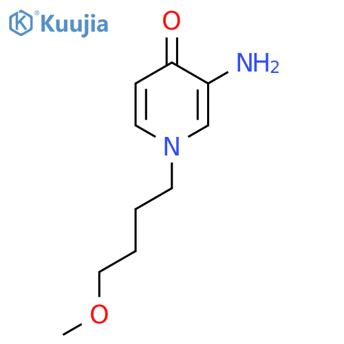 3-Amino-1-(4-methoxybutyl)-1,4-dihydropyridin-4-one structure