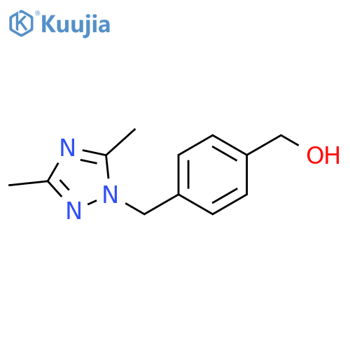 [4-[(3,5-Dimethyl-1,2,4-triazol-1-yl)methyl]phenyl]methanol structure