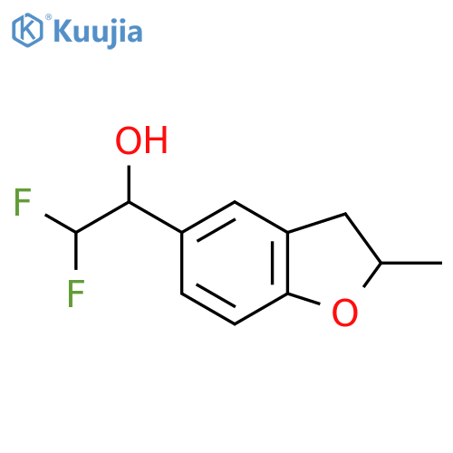 2,2-difluoro-1-(2-methyl-2,3-dihydro-1-benzofuran-5-yl)ethan-1-ol structure