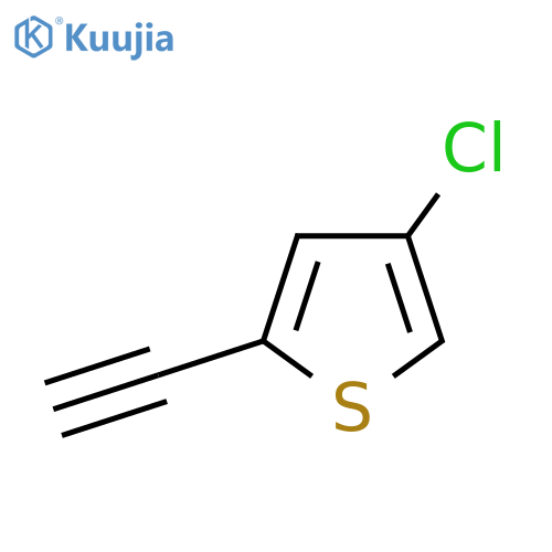 4-chloro-2-ethynylthiophene structure