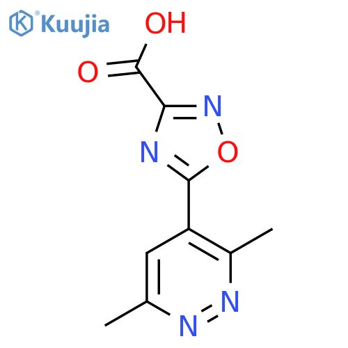 5-(3,6-dimethylpyridazin-4-yl)-1,2,4-oxadiazole-3-carboxylic acid structure