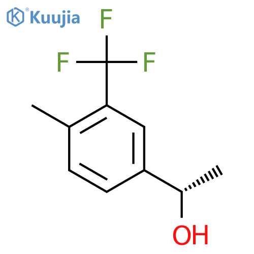 (1S)-1-4-methyl-3-(trifluoromethyl)phenylethan-1-ol structure