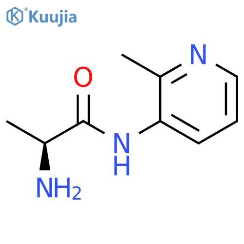 Propanamide, 2-amino-N-(2-methyl-3-pyridinyl)-, (2S)- structure