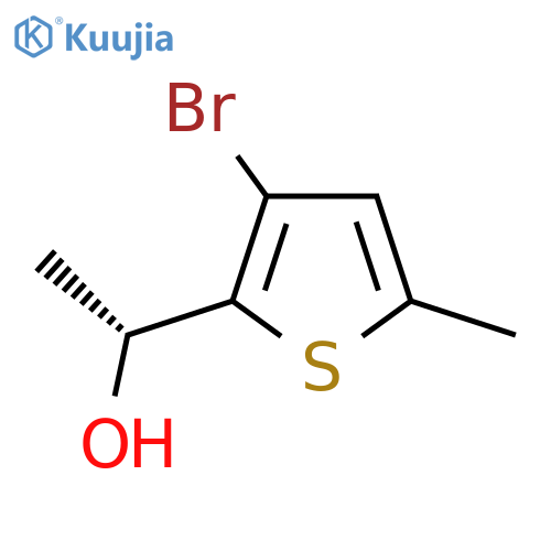 (1R)-1-(3-bromo-5-methylthiophen-2-yl)ethan-1-ol structure
