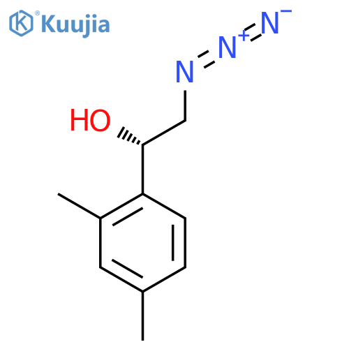 (1S)-2-azido-1-(2,4-dimethylphenyl)ethan-1-ol structure