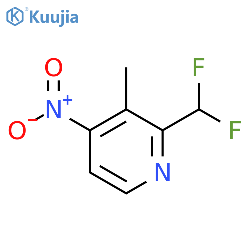 2-(Difluoromethyl)-3-methyl-4-nitropyridine structure