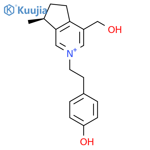 5H-Cyclopenta[c]pyridinium,6,7-dihydro-4-(hydroxymethyl)-2-[2-(4-hydroxyphenyl)ethyl]-7-methyl-, (S)-(9CI) structure