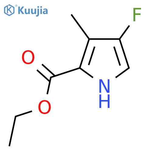 Ethyl 4-fluoro-3-methyl-1H-pyrrole-2-carboxylate structure