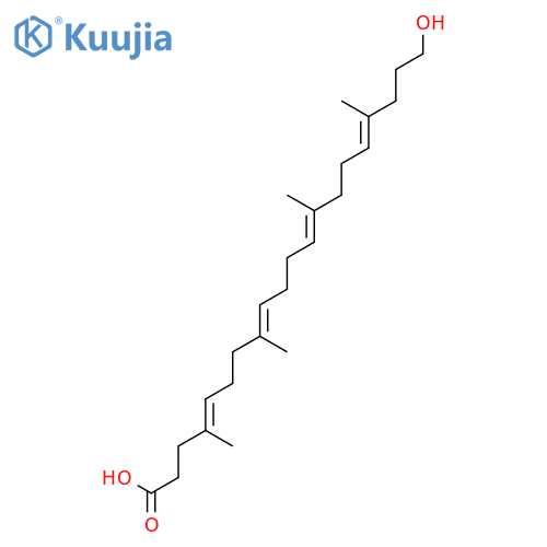 20-Hydroxy-4,8,13,17-tetramethyl-4,8,12,16-eicosatetraenoic acid structure