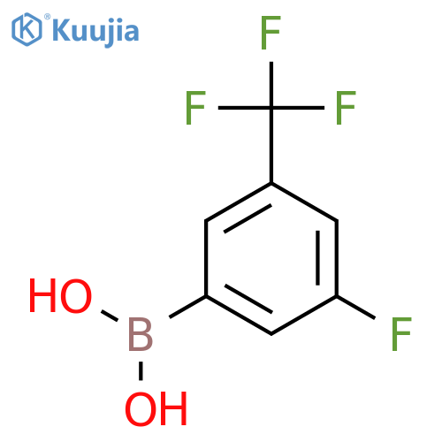 (3-Fluoro-5-(trifluoromethyl)phenyl)boronic acid structure