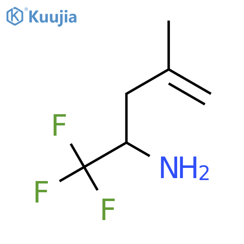 1,1,1-trifluoro-4-methylpent-4-en-2-amine structure