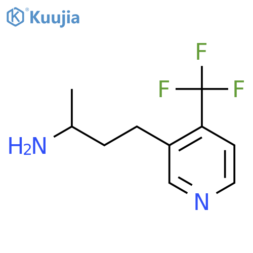 4-4-(trifluoromethyl)pyridin-3-ylbutan-2-amine structure
