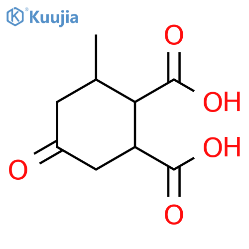 3-methyl-5-oxocyclohexane-1,2-dicarboxylic acid structure