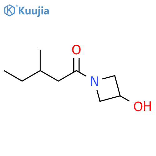 1-(3-hydroxyazetidin-1-yl)-3-methylpentan-1-one structure