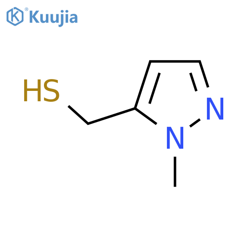 (1-Methyl-1H-pyrazol-5-yl)methanethiol structure