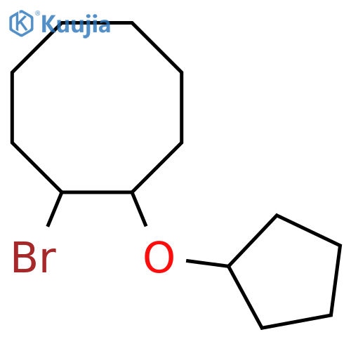 1-bromo-2-(cyclopentyloxy)cyclooctane structure