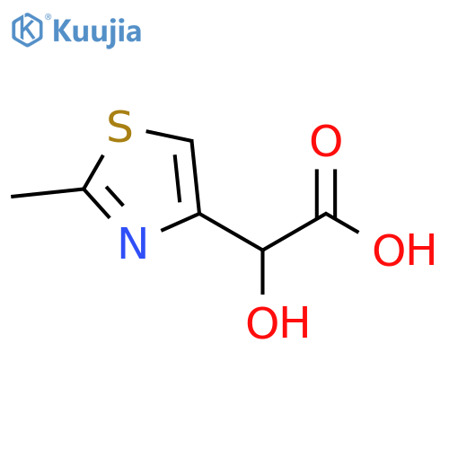 2-hydroxy-2-(2-methyl-1,3-thiazol-4-yl)acetic acid structure