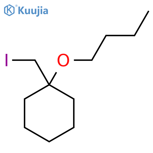 1-butoxy-1-(iodomethyl)cyclohexane structure
