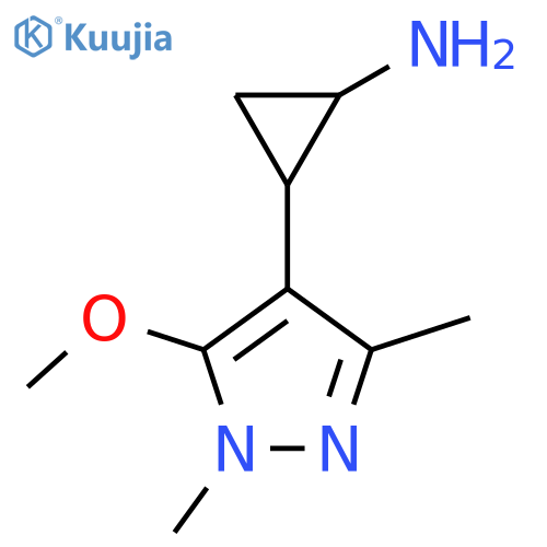 2-(5-methoxy-1,3-dimethyl-1H-pyrazol-4-yl)cyclopropan-1-amine structure