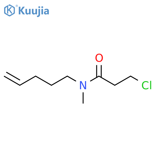3-chloro-N-methyl-N-(pent-4-en-1-yl)propanamide structure