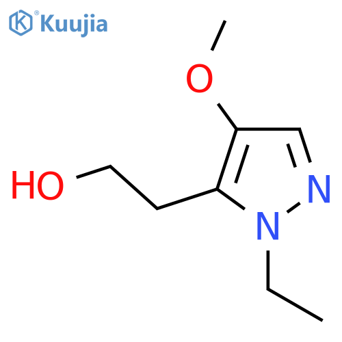 2-(1-ethyl-4-methoxy-1H-pyrazol-5-yl)ethan-1-ol structure