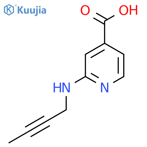 2-(but-2-yn-1-yl)aminopyridine-4-carboxylic acid structure