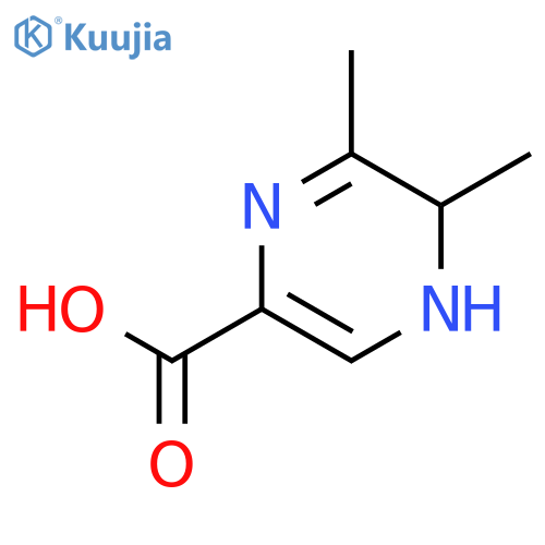 2-Pyrazinecarboxylicacid, 4,5-dihydro-5,6-dimethyl- structure