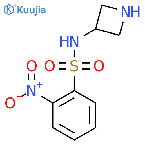 N-(azetidin-3-yl)-2-nitrobenzene-1-sulfonamide structure
