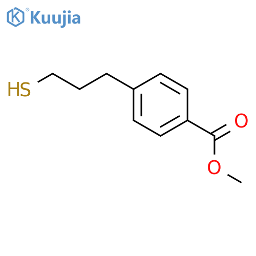 methyl 4-(3-sulfanylpropyl)benzoate structure