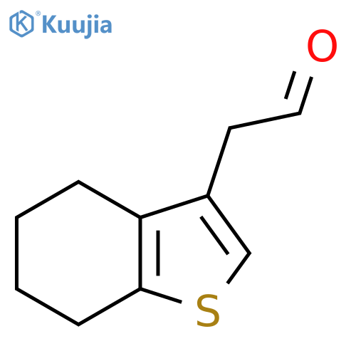 2-(4,5,6,7-tetrahydro-1-benzothiophen-3-yl)acetaldehyde structure