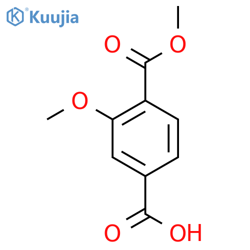 3-Methoxy-4-(methoxycarbonyl)benzoic acid structure