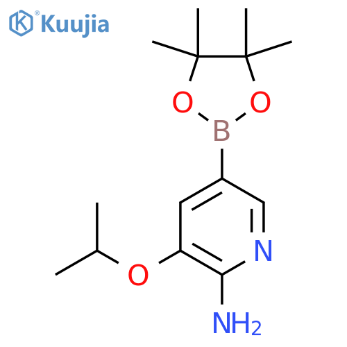3-Isopropoxy-5-(4,4,5,5-tetramethyl-1,3,2-dioxaborolan-2-yl)pyridin-2-amine structure