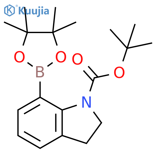 Tert-Butyl 7-(4,4,5,5-tetramethyl-1,3,2-dioxaborolan-2-yl)indoline-1-carboxylate structure