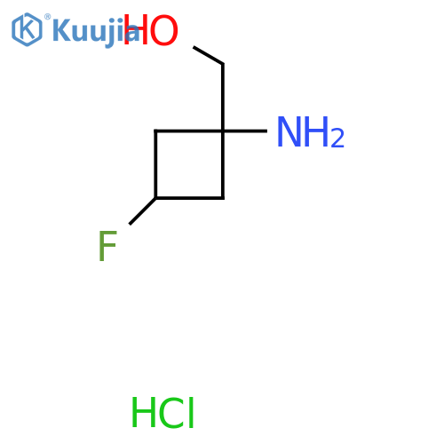 (1-Amino-3-fluorocyclobutyl)methanol hydrochloride structure
