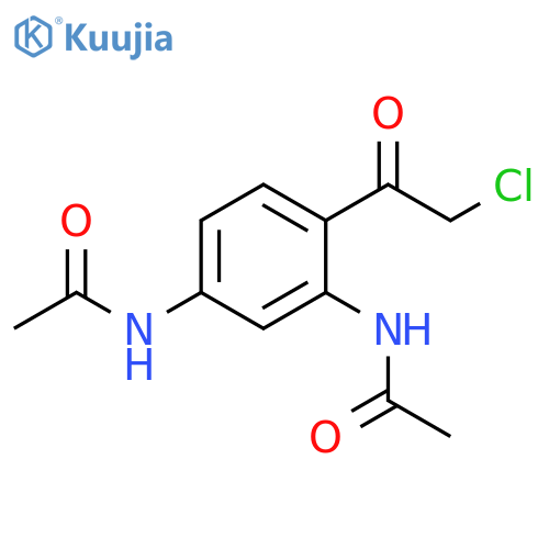 N-2-(2-chloroacetyl)-5-acetamidophenylacetamide structure