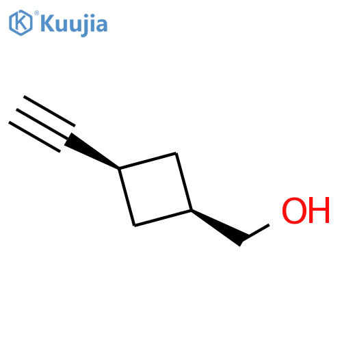 Cyclobutanemethanol, 3-ethynyl-, cis- structure