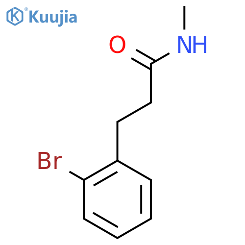 3-(2-Bromo-phenyl)-N-methyl-propionamide structure