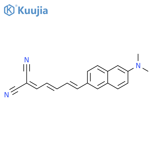 2-((2E,4e)-5-(6-(dimethylamino)naphthalen-2-yl)penta-2,4-dien-1-ylidene)malononitrile, 98% structure