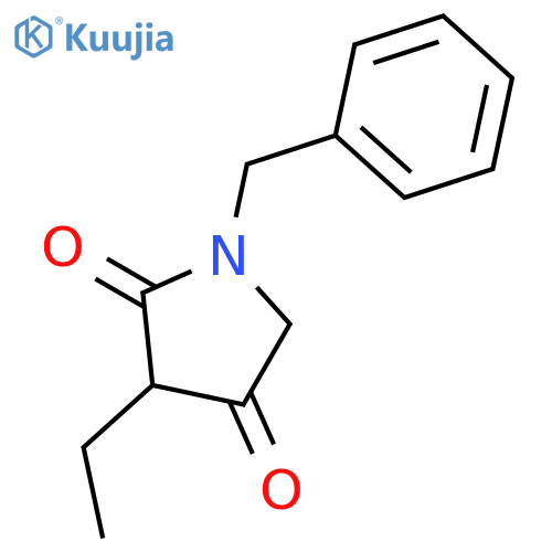 2,4-Pyrrolidinedione, 3-ethyl-1-(phenylmethyl)- structure