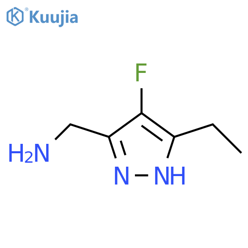 1h-pyrazole- 5-ethyl,4-fluoro-3-methanamine structure
