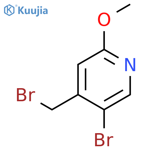 5-bromo-4-(bromomethyl)-2-methoxypyridine structure