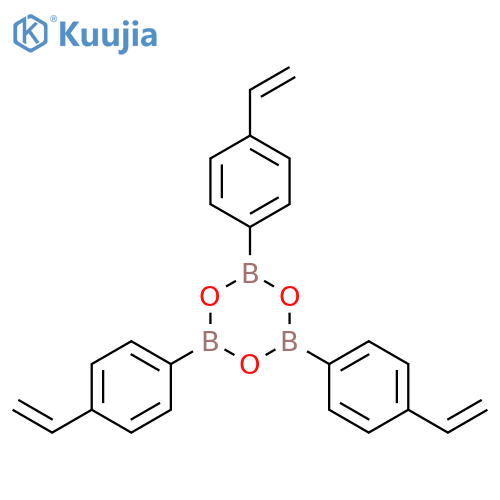 2,4,6-tris(4-ethenylphenyl)-1,3,5,2,4,6-trioxatriborinane structure