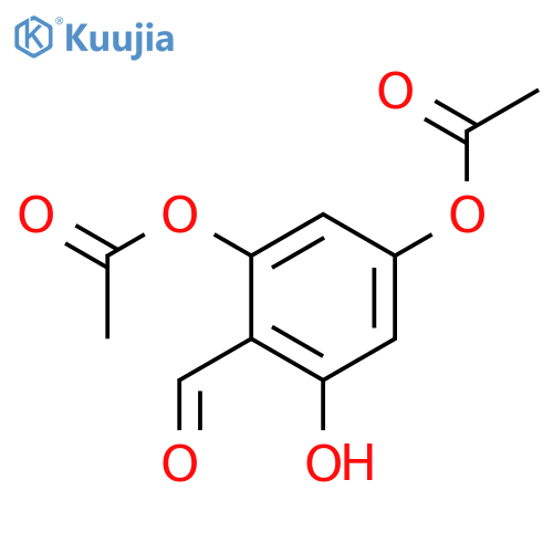 2,4,6-Trihydroxybenzaldehyde 2,4-Diacetate structure