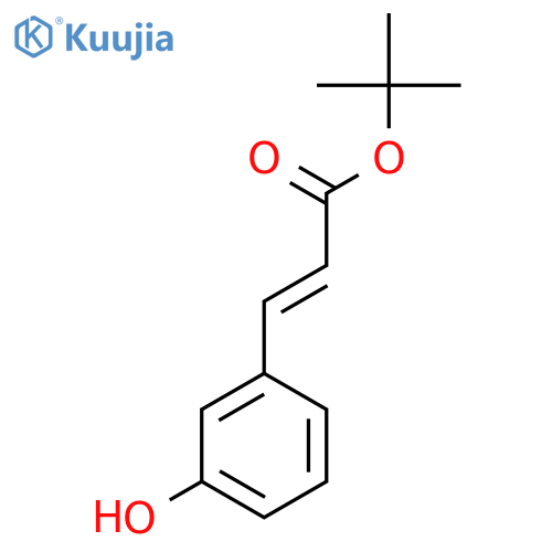 tert-butyl (2E)-3-(3-hydroxyphenyl)prop-2-enoate structure