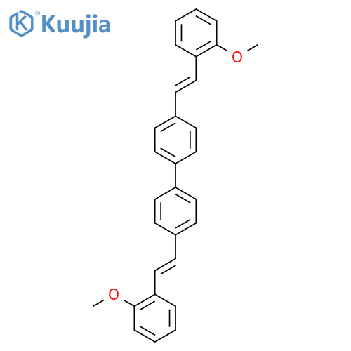 4,4'-Bis(2-methoxystyryl)-1,1'-biphenyl structure