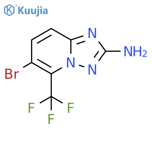 6-BROMO-5-(TRIFLUOROMETHYL)-[1,2,4]TRIAZOLO[1,5-A]PYRIDIN-2-AMINE structure