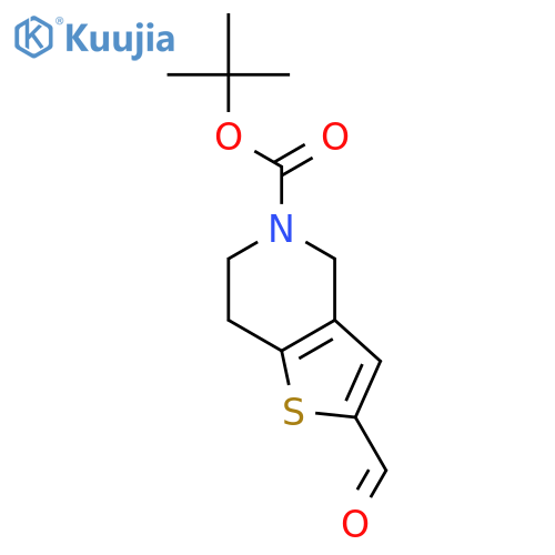 tert-butyl 2-formyl-4H,5H,6H,7H-thieno3,2-cpyridine-5-carboxylate structure