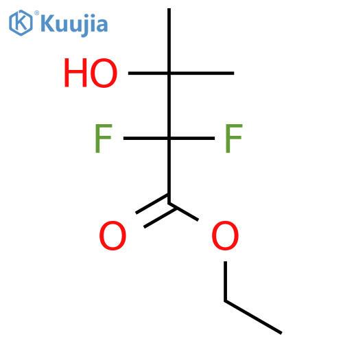 ethyl 2,2-difluoro-3-hydroxy-3-methylbutanoate structure