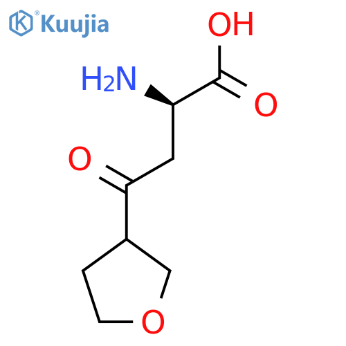 (2R)-2-amino-4-oxo-4-(oxolan-3-yl)butanoic acid structure